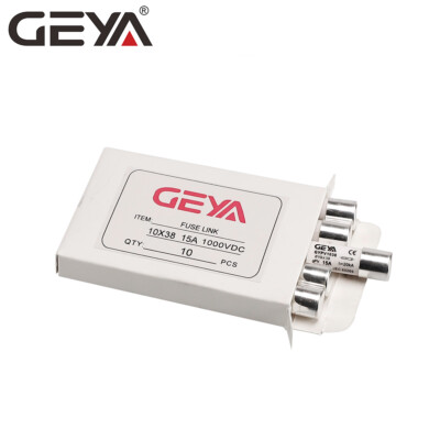 GEYA Solar PV 10PCS Sicherung DC1000V Schutz 6/10/12/15/20/25/30Amp 10*38mm 20kA