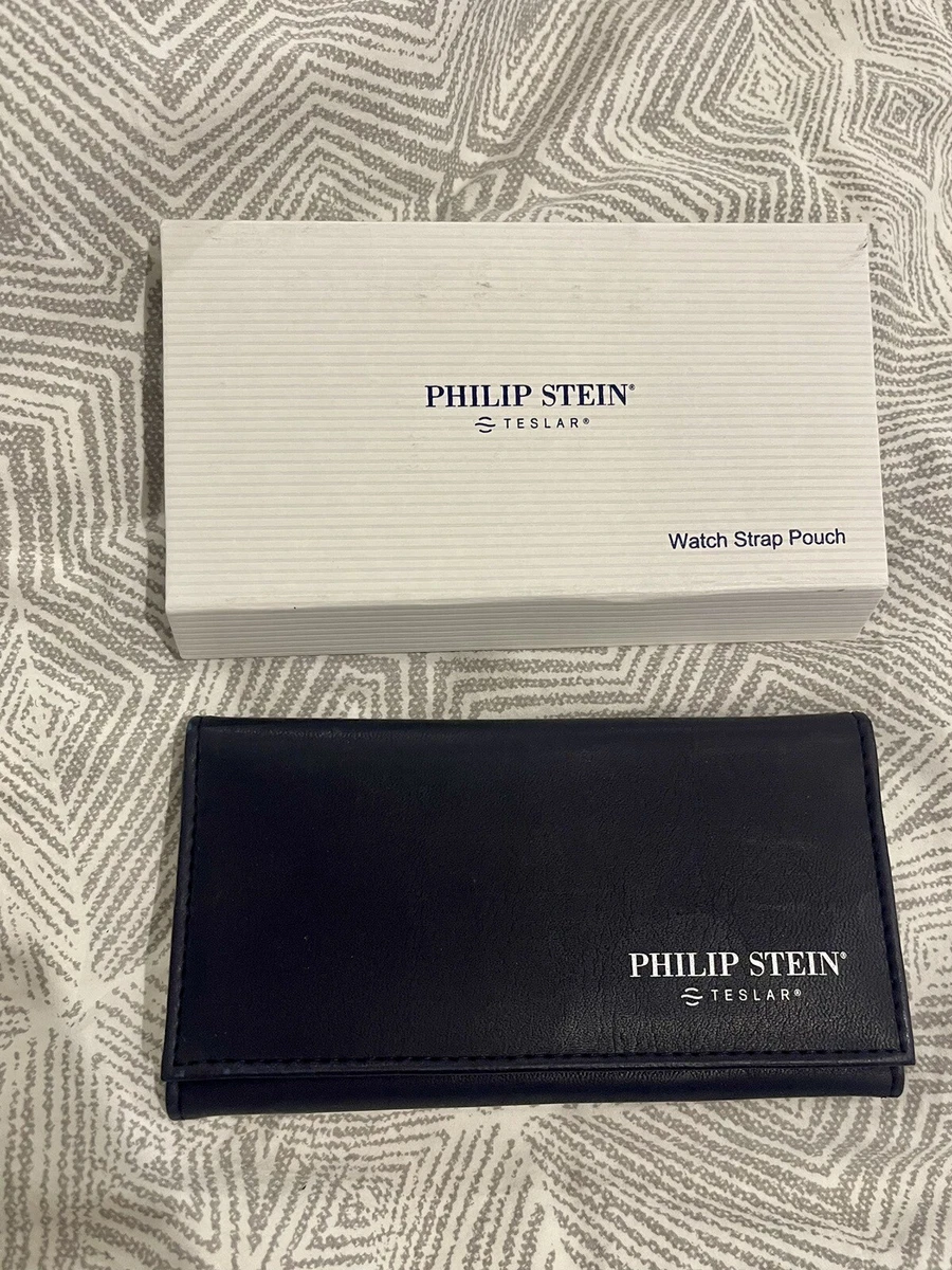 NEW Philip Stein Teslar Watch Strap Case Pouch Sliver Enigma