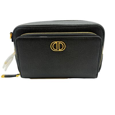 Auth Christian Dior Caro Double Pouch Gold Hardware Shoulder Auth Christian Dior Caro Double Pouch Gold Hardware Shoulder