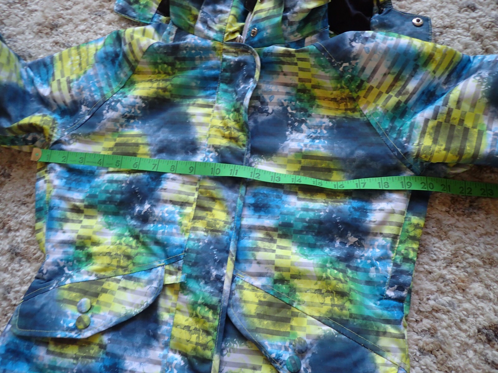 POWDER ROOM X5 HOODED SNOWBOARD JACKET 10, 000 mm WOMEN'S Size XS Multi