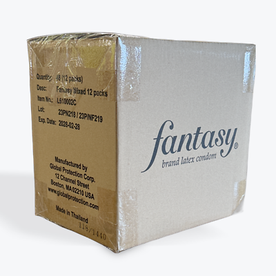 Fantasy Assorted Condoms 12 Packs (Case of 48) Colored, Lubricated, and  Flavored | eBay