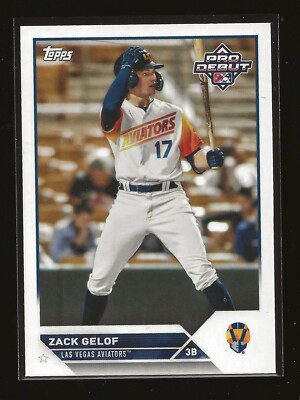 2023 Topps Pro Debut Zack Gelof Base Card Las Vegas Aviators (#PD-18)