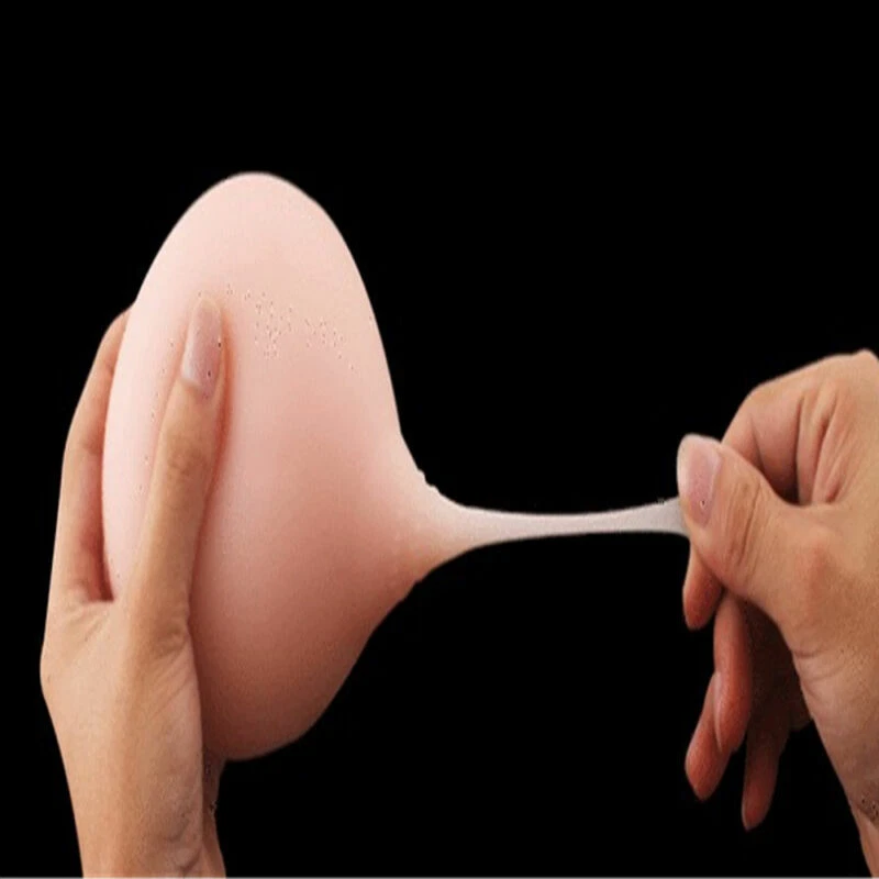 Bola de silicona realista pecho suave aplastante apretar juguete calmante del estrés nuevo Foto 2 de 4