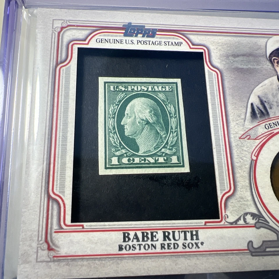 Babe Ruth /25 2016 Topps Stamp & Penny Relic WCCSR-BRU World Champion Yankees - Image 4 of 4