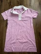 NWT EVERLANE THE ORGANIC COTTON PINK POLO DRESS Size Small