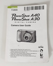 Canon PowerShot A40, A3O User Guide Manual, USER GUIDE MANUAL ONLY