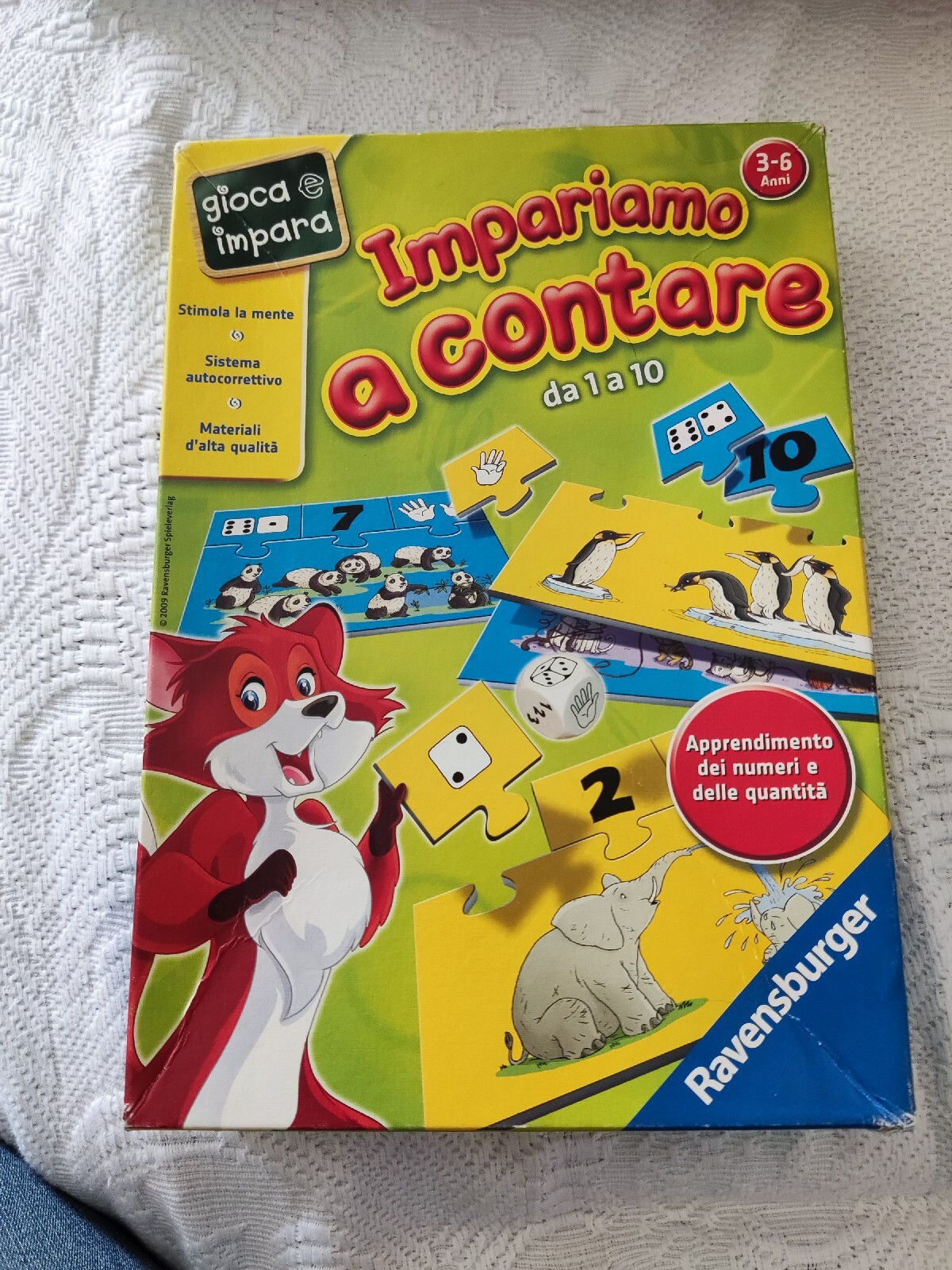Gioco da tavolo Impariamo a contare della Ravensburger serie gioca e impara