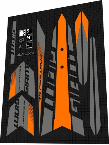 GIANT Contend (2017) SL Frame Decal Set 