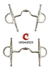 Full Cheek Low Port Copper Roller Comfort Snaffle Bit *SAME DAY DISPATCH*