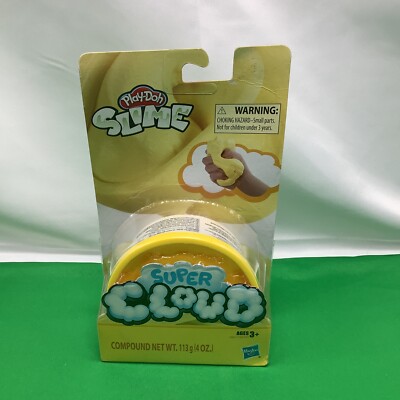 PlayDoh Super Cloud Single Yellow Fluffy Slime Compound 4OZ NEW UNOPENED