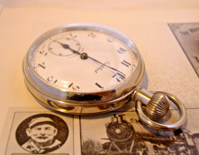 Pocket Watch Cortebert 1920s Antique Swiss 15J Silver Nickel Case 16 Size Fwo