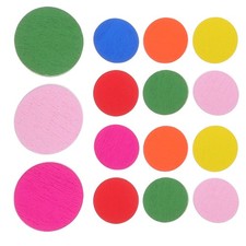 100 Pcs Colorful Round Wood Pieces Disc Teaching Tools for Child Education