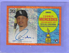 Yermin Mercedes RC 2021 Topps All-Star Rookie Cup Auto, Orange Holo #d/25