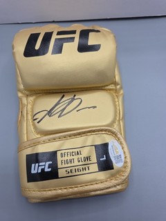 UFC Official Fight Glove Gold Alexander VolkovSigned Autograph JSA Authenticated