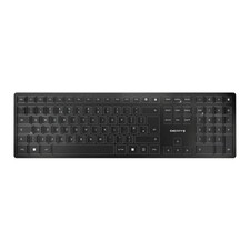 CHERRY KW 9100 SLIM Wireless Keyboard, 6 Hot Keys, Rechargeable Battery, BT/2.4G