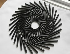 12    Midnight Black Mini Glue Sticks 4" Length 5/16 .25" 