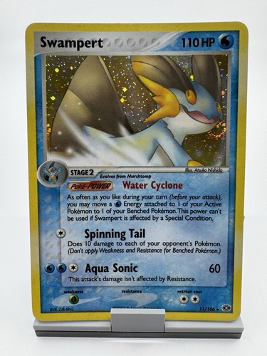 Swampert 11/106 EX Emerald Holo Pokemon TCG GREAT SWIRL