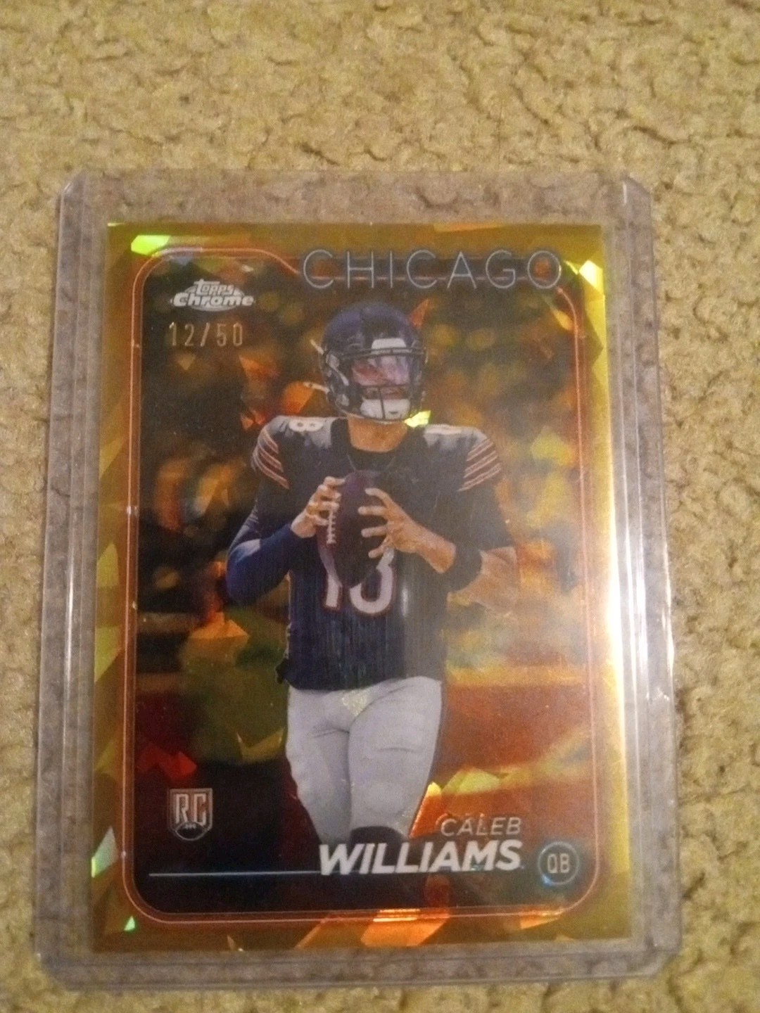 2024 Topps Chrome - Rookies Caleb Williams #202 Gold (RC) - 12/50