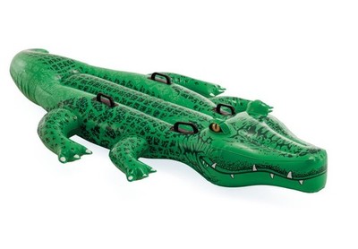 Intex Wasser Spielzeug Ride-On Krokodil Giant Gator 203cm x 114cm ab 3 58562NP