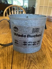 Frabill's Galvanized  Minnow Bait Bucket  Wade  Fishing Tackle Collectable