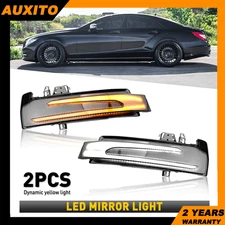 LED Side Mirror Light Signal For Benz C E S CLA CLS Class Sequential White Amber