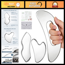 3 in 1 Stainless Steel Gua Sha Massage Tool Professional Muscle Scraper