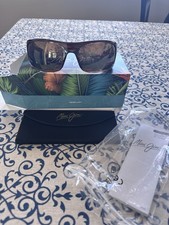 Maui Jim Peahi Polarized Wrap Sunglasses Tortoise Frame HCL Bronze Lenses