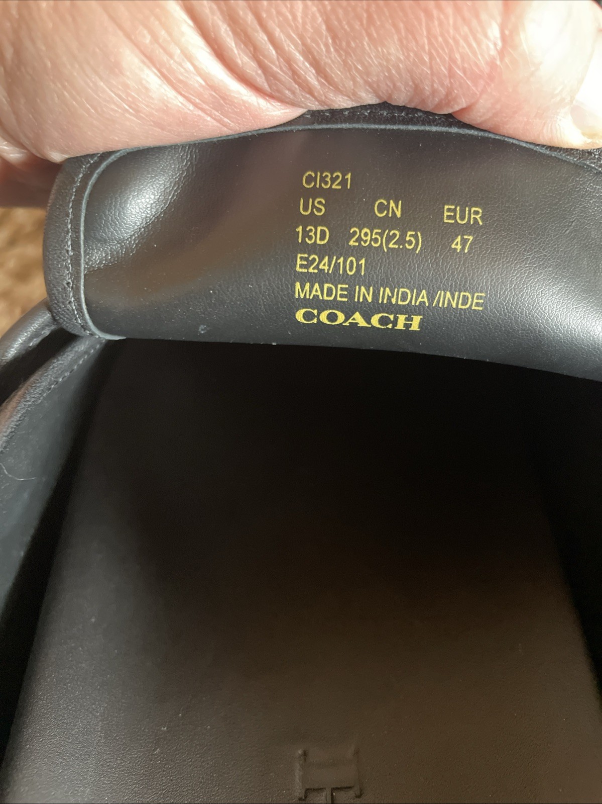 Coach Mens Signature Logo Clogs Jacquard Comfort Slip-On Round Toe Size 13D New thumbnail 4