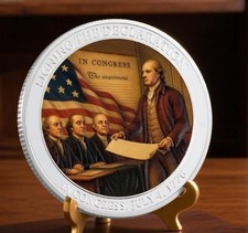   1776-2026  US 250th Anniversary of Declaration Of Independence 4th July Coin