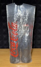 Set of 2 Vintage Coca-Cola Glass Bottles 8 oz New In Original Bag Coke