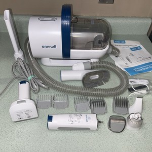 Oneisall LM2 Pet Grooming Kit Vacuum Dog Hair Clipper Grooming System Kit Read