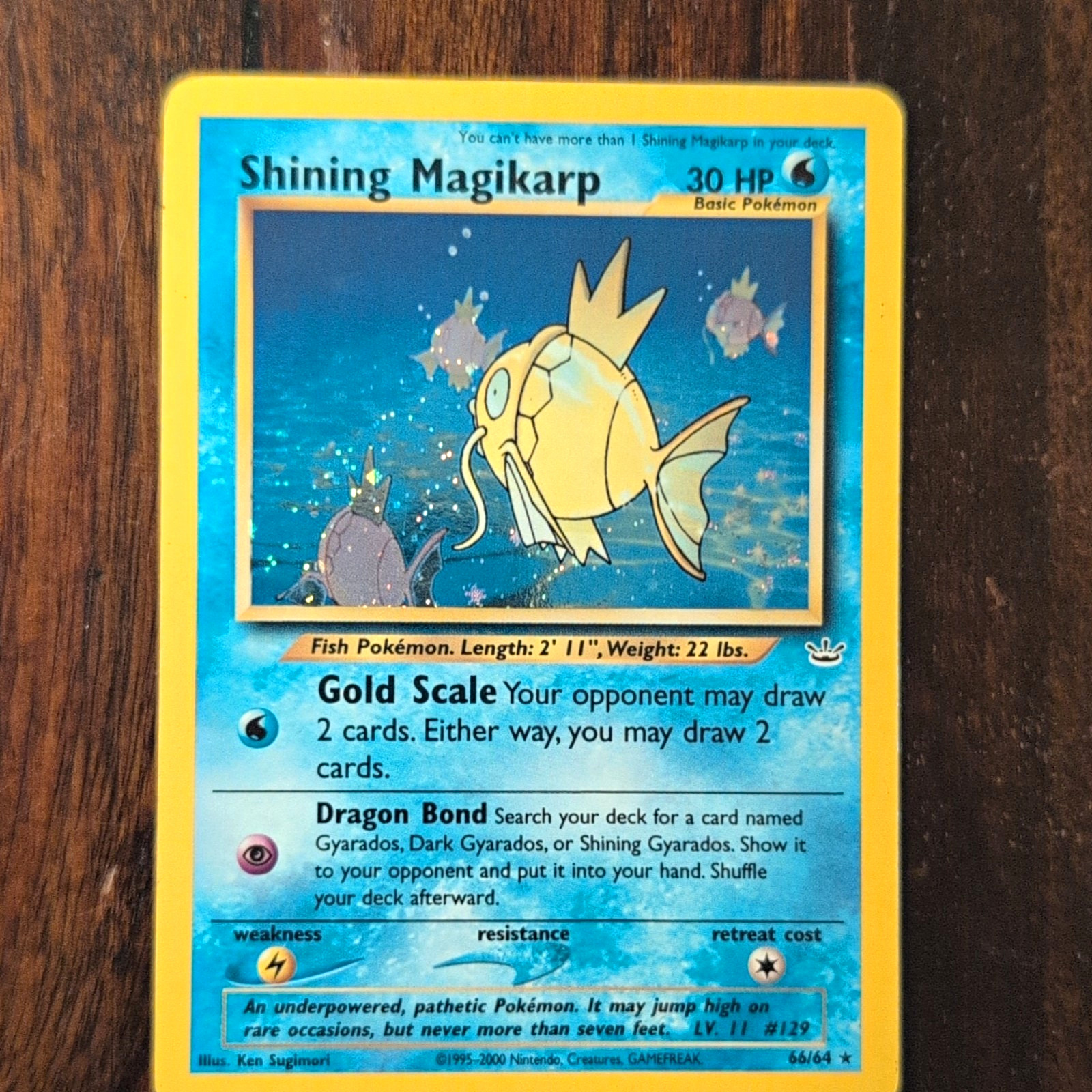 The Pokémon Company Shining Magikarp 66/64 Neo Revelation Holo Secret Rare ENG