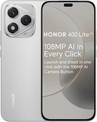 Honor 400 Lite 256GB 8GB entsperrt 5G Android AI Smartphone Velvet Grey UK