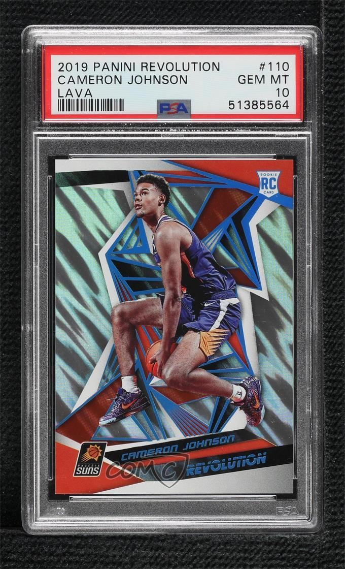 2019 Panini Revolution Rookies Lava 5/10 Cameron Johnson #110 PSA 10 GEM MT n8q