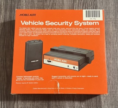 Vintage Radio Shack Car Alarm Mobile Alert Vehicle Security System 49-791 