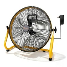 16" High Velocity Floor Fan for Dewalt 20V Max Battery, Heavy Duty Metal Cord...