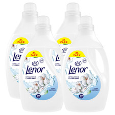 4 x LENOR FABRIC CONDITIONER LONG LASTING FRESHNESS COOL COTTON 80W