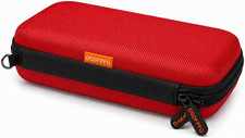 Small Hard Shell EVA Zipper Carrying Case for Electronic , Red