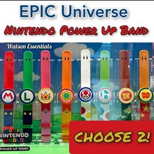 CHOOSE 2 EPIC Universe Power Up Band Super Nintendo World Mario Peach Yoshi