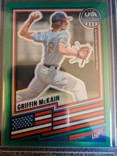 2026 Panini-USA Baseball Stars & Stripes Griffin McKain Green Prizm #172