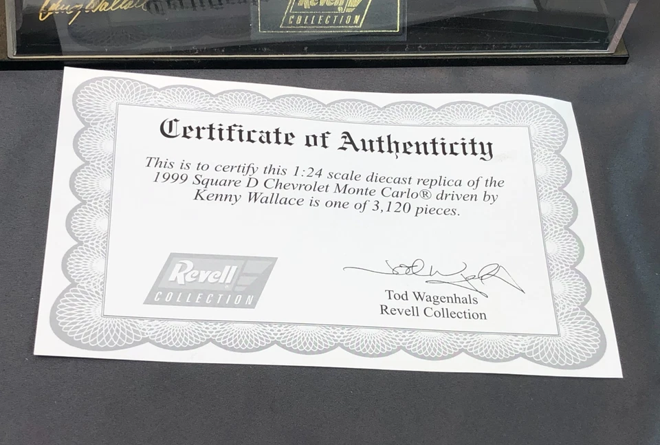 2 Revell 1:24 Diecast KENNY WALLACE 55 81 SQUARE D 1999 Monte Carlo 1998 Taurus - Image 4 of 4