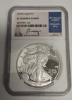 2018-S $1 SILVER AMERICAN EAGLE NGC PF70 signed EDMUND C. MOY : 06644