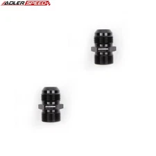 US SHIP 2PCS 12AN AN12 Male To 3/4" BSP BSPP Straight Fuel Fitting Adapter Black
