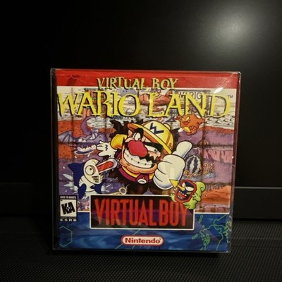 Nintendo Wario Land Virtual Boy CIB In A Repro box Manual And Cart Holder