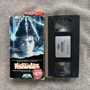 A Nightmare On Elm Street 1985 VHS Double Flaps Silver Label Rare Horror