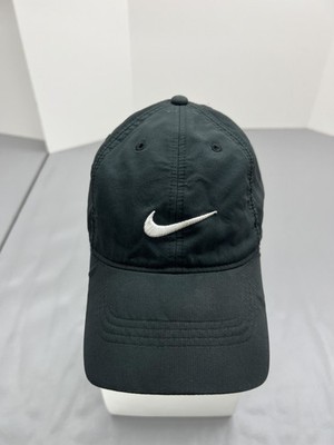 Nike Hat Cap Strap Back Black Golf Embroidered Swoosh Mens NikeGolf Athletic