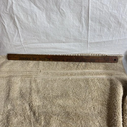 Vintage Jenny Gasoline Gauge Wood Measure Aero & Ethyl Hy- Power