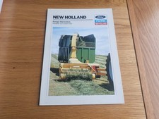 Ford New Holland 525 & 550 precision chop forage harvesters tractor brochure '89