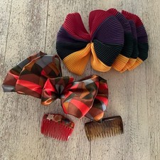 Vintage 90s funky large barrette style hair bows and hair combs