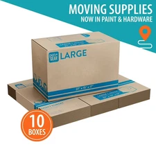 (10 pack) Pen+Gear Large Moving Boxes, 27L x 15W x 17H, Kraft Free Shipping